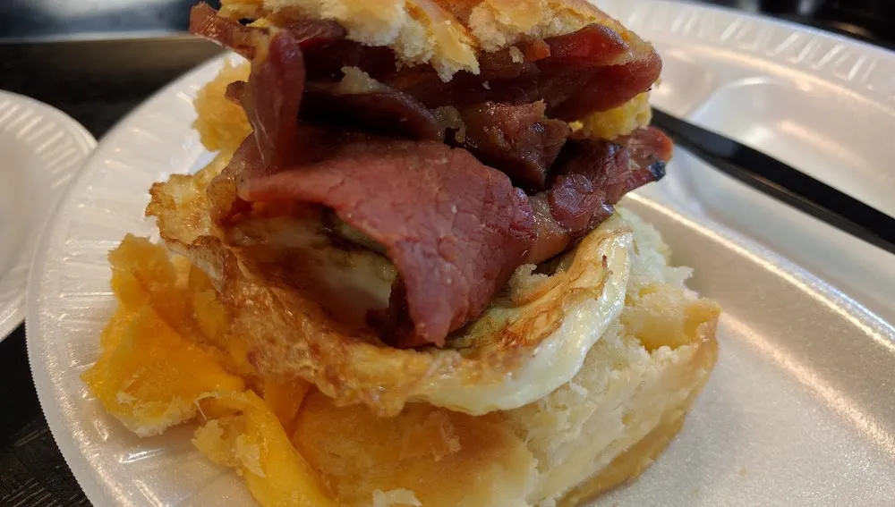 Ham Egg and Cheese Biscuit